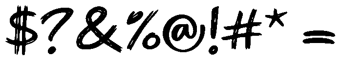 ScribbleChaos Font OTHER CHARS