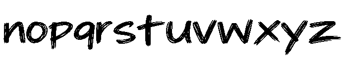 ScribbleChaos Font LOWERCASE