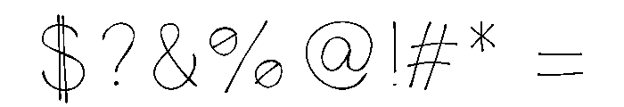 Scribblefolk Medium Font OTHER CHARS