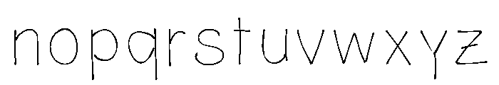 Scribblefolk Medium Font LOWERCASE
