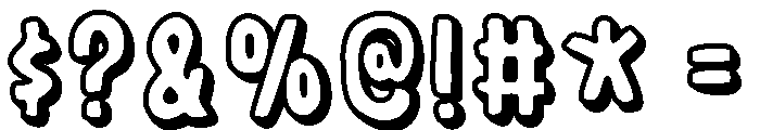 Scribbly Pop Medium Font OTHER CHARS