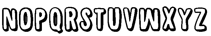Scribbly Pop Medium Font UPPERCASE