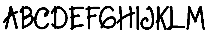 Scribella Font UPPERCASE