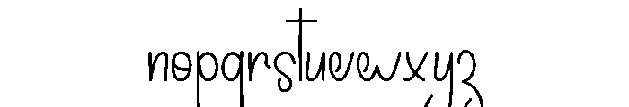 Script Autography Font LOWERCASE