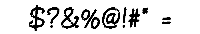 Script Bubble Font OTHER CHARS