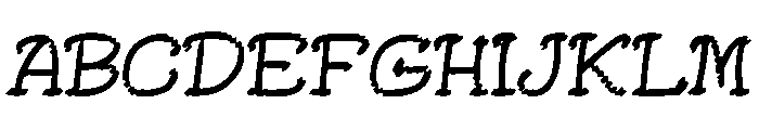 Script Bubble Font UPPERCASE