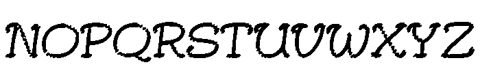 Script Bubble Font UPPERCASE