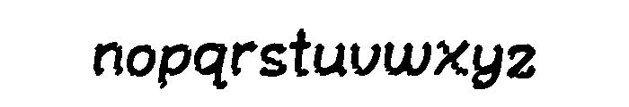 Script Bubble Font LOWERCASE
