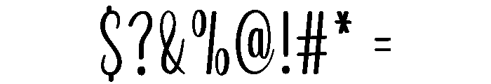 Script Campana Font OTHER CHARS