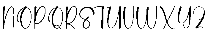 Script Campana Font UPPERCASE