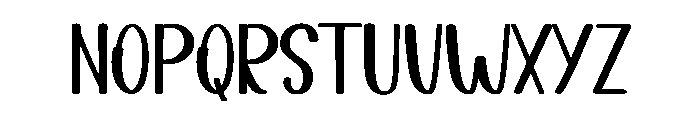 Script Handwriting Font UPPERCASE