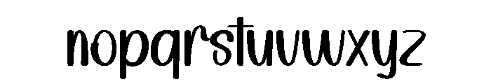 Script Handwriting Font LOWERCASE