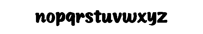 Script Marker Font LOWERCASE