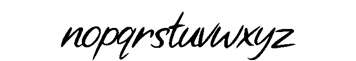 Script Njegrak Regular Font LOWERCASE
