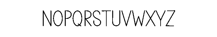 Script Project Font UPPERCASE