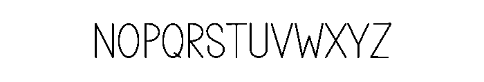 Script Project Font LOWERCASE
