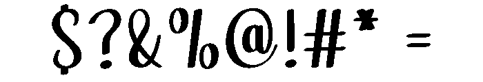 Script Smooth Font OTHER CHARS