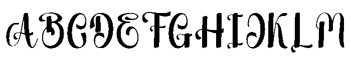 Script Smooth Font UPPERCASE