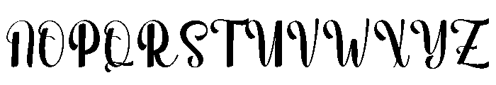 Script Smooth Font UPPERCASE