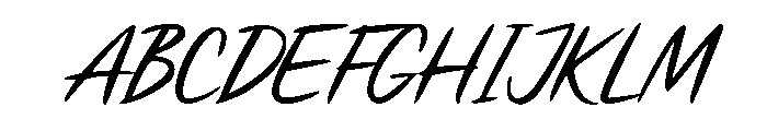 ScriptNjegrak-Regular Font UPPERCASE