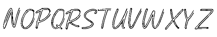 Scripted_Outline Font UPPERCASE