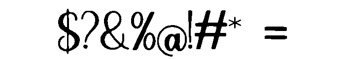 Scripted Font OTHER CHARS