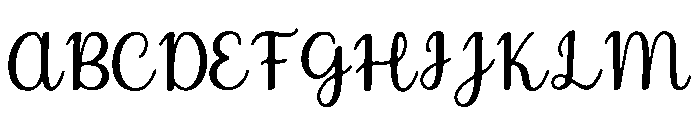 Scripted Font UPPERCASE