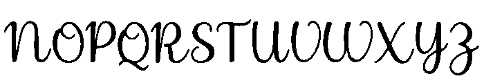 Scripted Font UPPERCASE