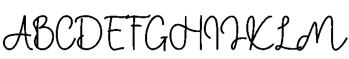 Scriptina Font UPPERCASE