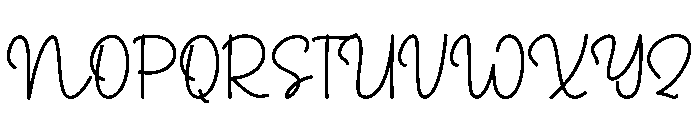 Scriptina Font UPPERCASE