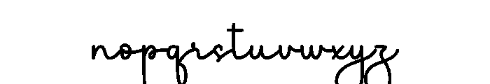 Scriptina Font LOWERCASE