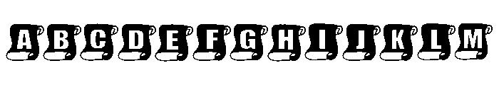 Scroll Font UPPERCASE
