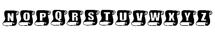 Scroll Font UPPERCASE