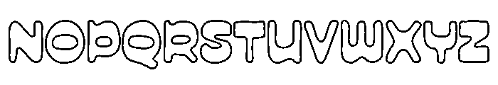 Scrumble Outline Font UPPERCASE