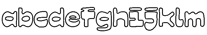 Scrumble Outline FONT