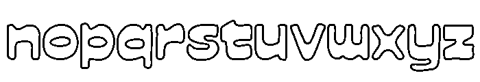 Scrumble Outline Font LOWERCASE