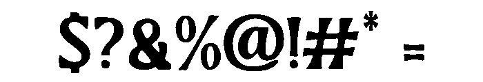 Sculpted Curves Font OTHER CHARS