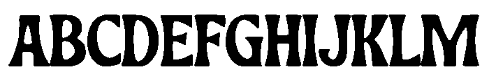 Sculpted Curves Font UPPERCASE