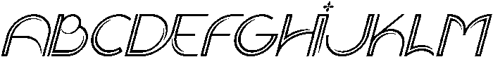 SCIENTIFIC MILESTONE REGULAR ITALIC otf (400) Font UPPERCASE