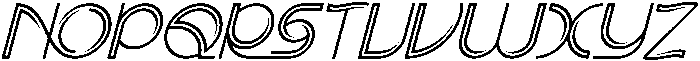 SCIENTIFIC MILESTONE REGULAR ITALIC otf (400) Font UPPERCASE
