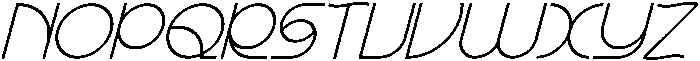 SCIENTIFIC MILESTONE REGULAR ITALIC otf (400) Font LOWERCASE