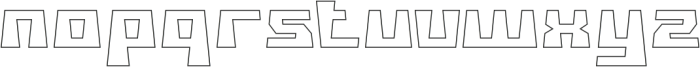 SCULPTURE-Hollow otf (400) Font LOWERCASE