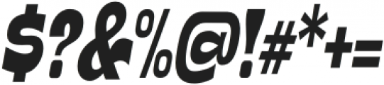Scalter Sans Bold Condensed Slanted otf (700) Font OTHER CHARS