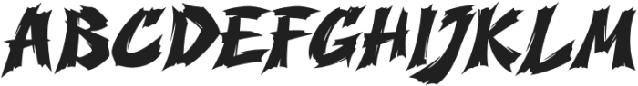 Scarfire Regular otf (400) Font UPPERCASE