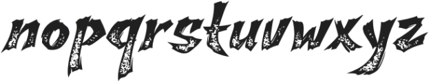 Scarfire Textured otf (400) Font LOWERCASE