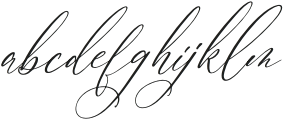 Scarlet Flettcher Italic otf (400) Font LOWERCASE