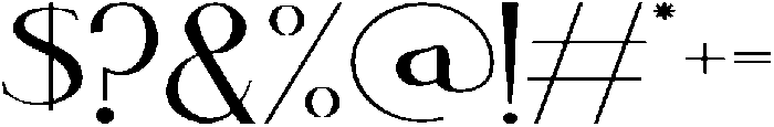 Scarlet otf (400) Font OTHER CHARS