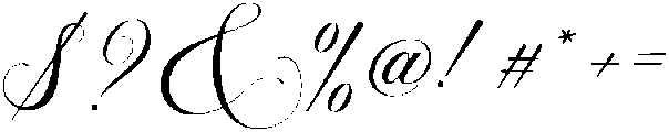 Scarlett otf (400) Font OTHER CHARS