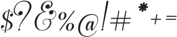 Scarlotta Italic Italic otf (400) Font OTHER CHARS