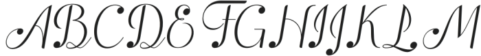 Scarlotta Italic Italic otf (400) Font UPPERCASE